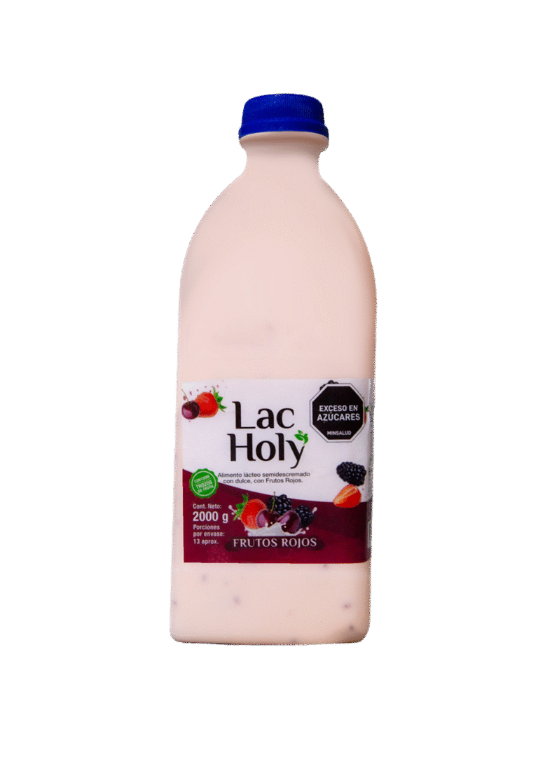 garrafa yogurt frutos rojos