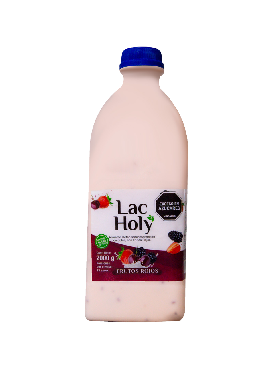 garrafa yogurt frutos rojos