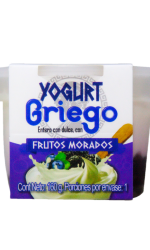 yogurt griego frutos morados